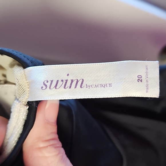 Black Tankini top - Picture 2 of 2